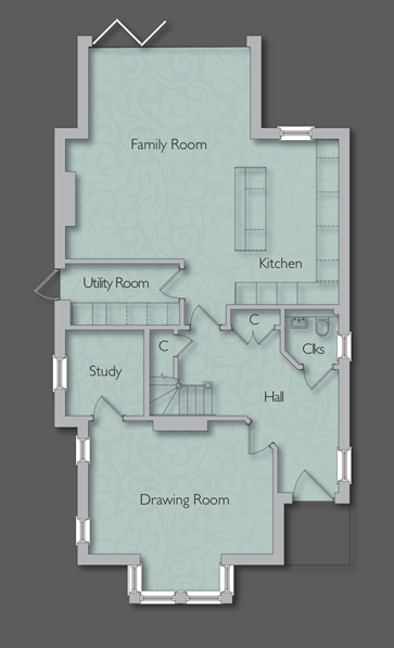 Fairlawn, Warren Road - No 1 Ground floor